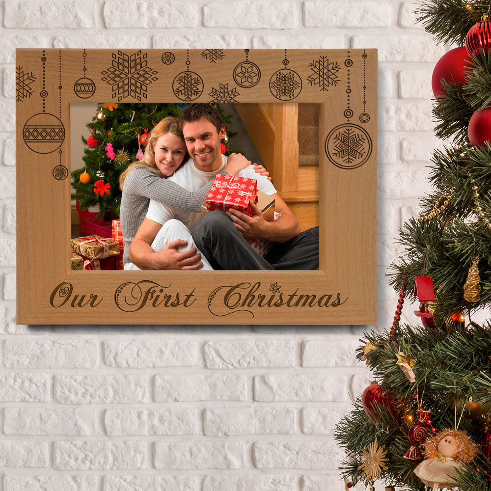 Our First Christmas Wood Frame