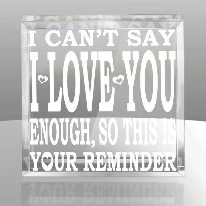 Love Keepsake and Paperweight