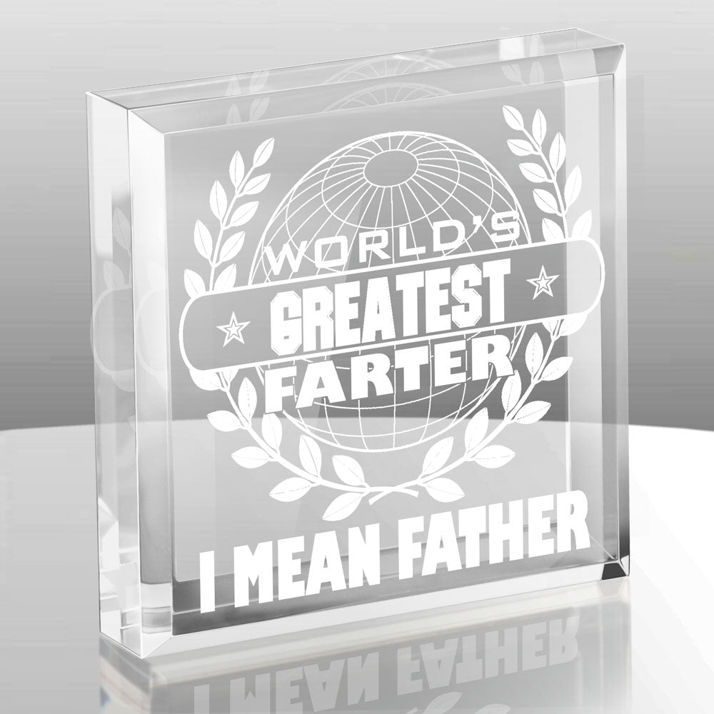 World's Greatest Farter Father Keepsake and Paperweight