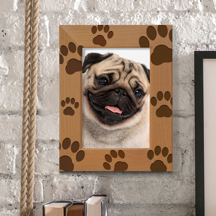 Paws Dog Wood Frame