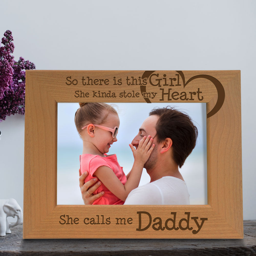So This Girl Kinda Stole My Heart Wood Frame