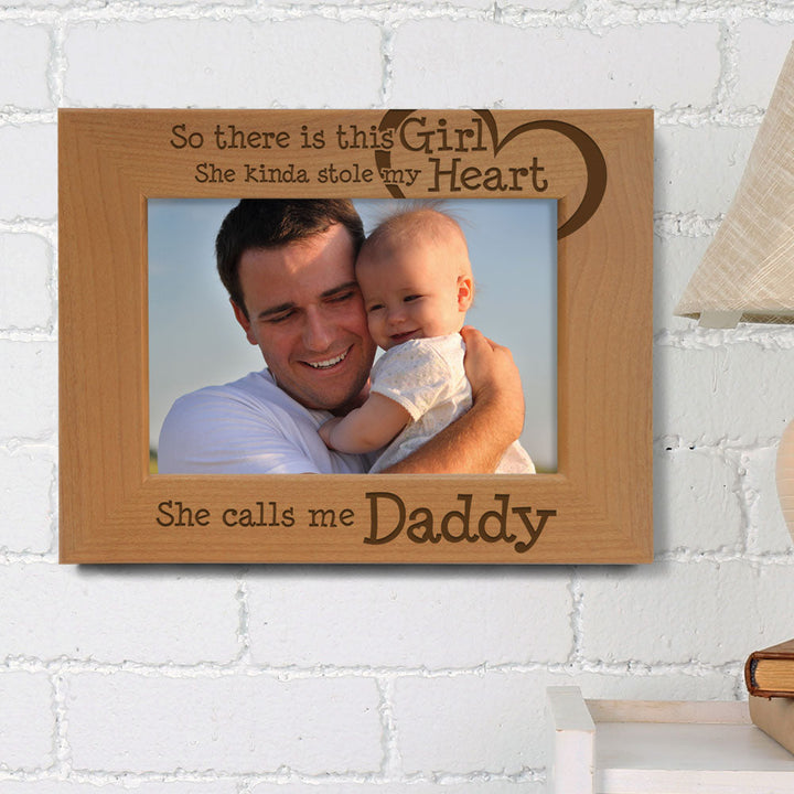 So This Girl Kinda Stole My Heart Wood Frame