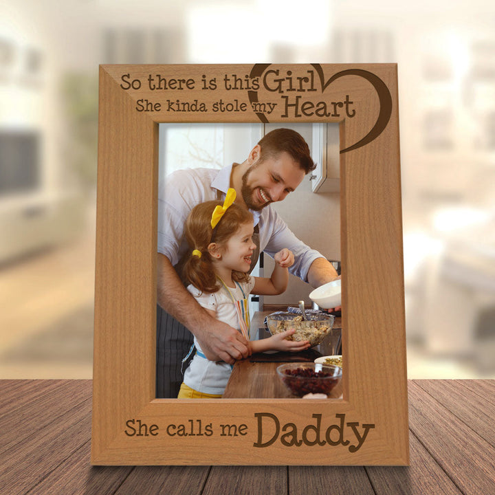 So This Girl Kinda Stole My Heart Wood Frame