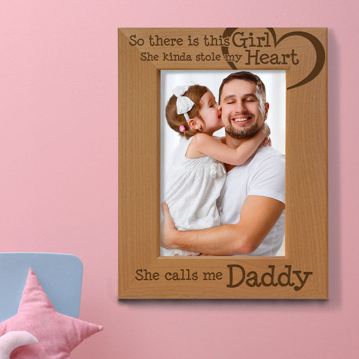 So This Girl Kinda Stole My Heart Wood Frame