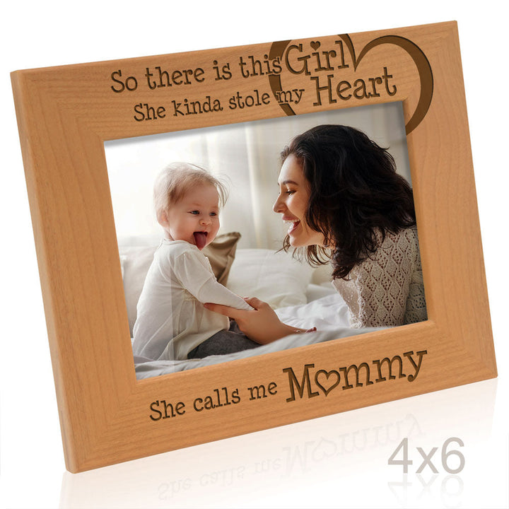 So This Girl Kinda Stole My Heart Wood Frame