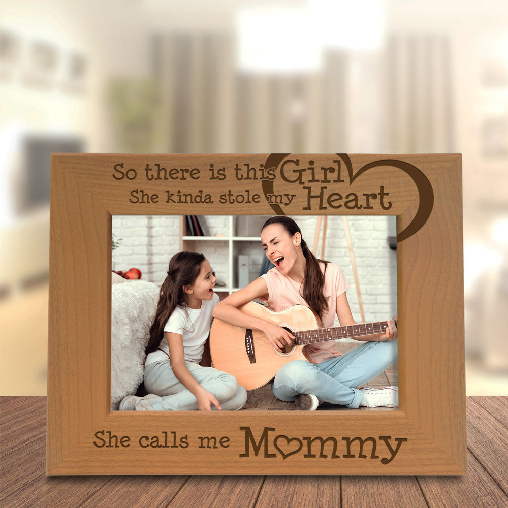 So This Girl Kinda Stole My Heart Wood Frame