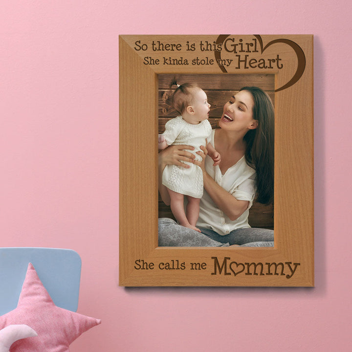 So This Girl Kinda Stole My Heart Wood Frame