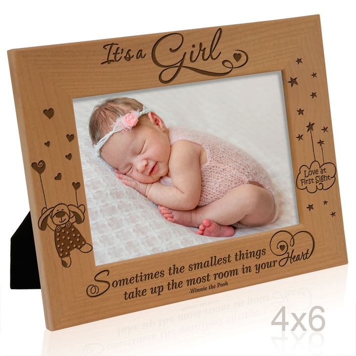 It's a Girl, Sometimes The Smallest Things Wood Frame