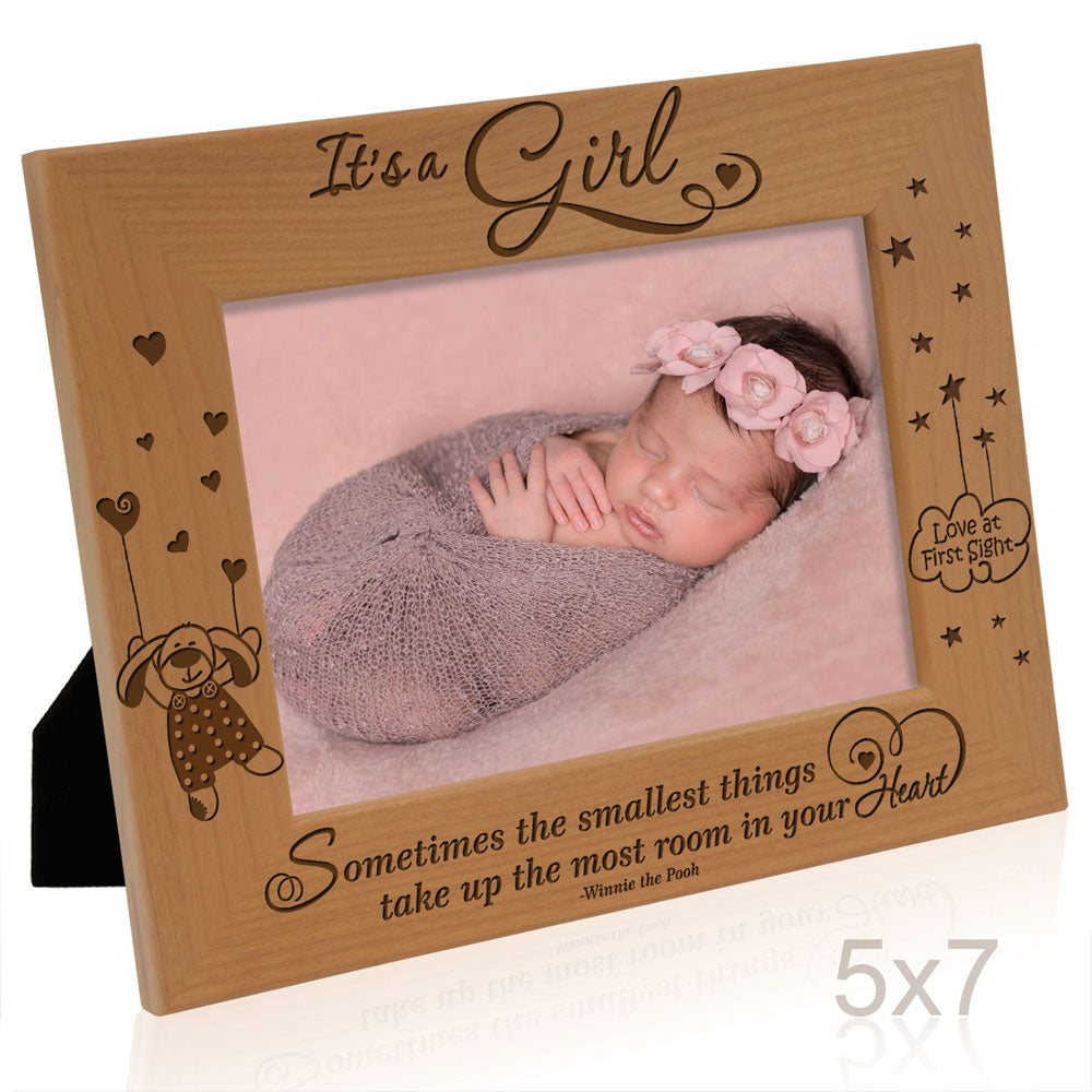 It's a Girl, Sometimes The Smallest Things Wood Frame