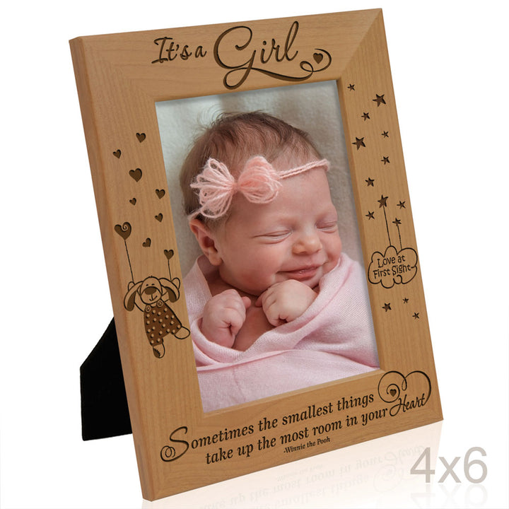 It's a Girl, Sometimes The Smallest Things Wood Frame