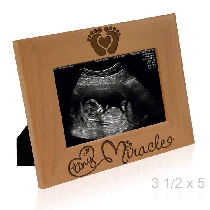 Tiny Miracle Sonogram Wood Frame