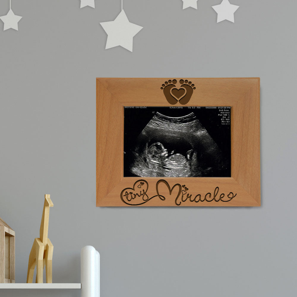 Tiny Miracle Sonogram Wood Frame
