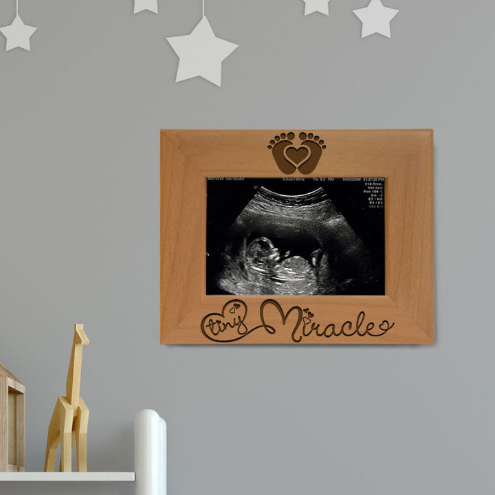 Tiny Miracle Sonogram Wood Frame