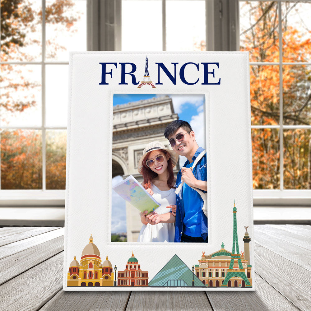 France Color Leather Frame