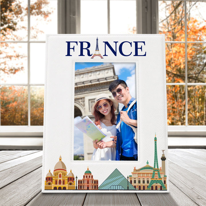France Color Leather Frame
