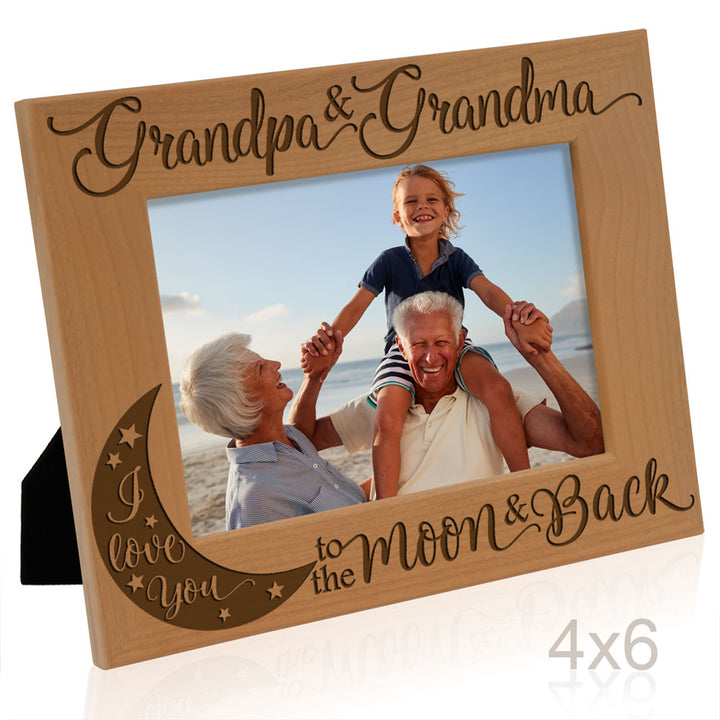 I Love You to the Moon and Back - Grandparents Frame