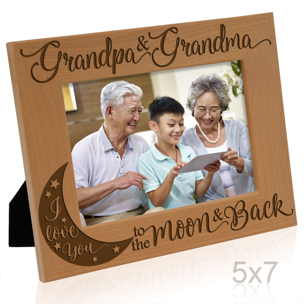 I Love You to the Moon and Back - Grandparents Frame