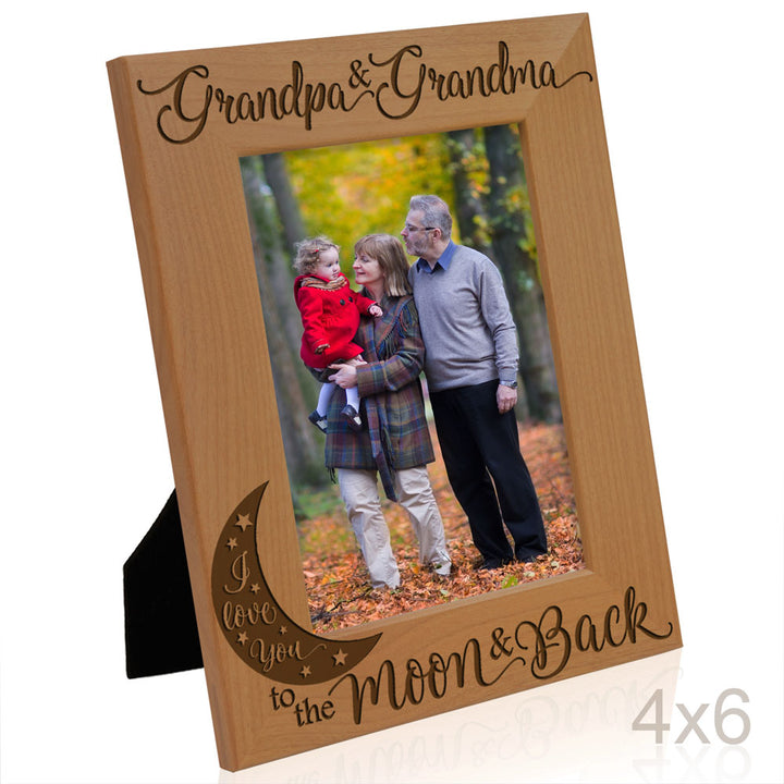 I Love You to the Moon and Back - Grandparents Frame
