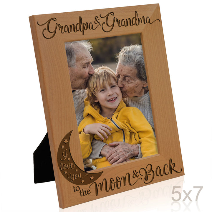 I Love You to the Moon and Back - Grandparents Frame