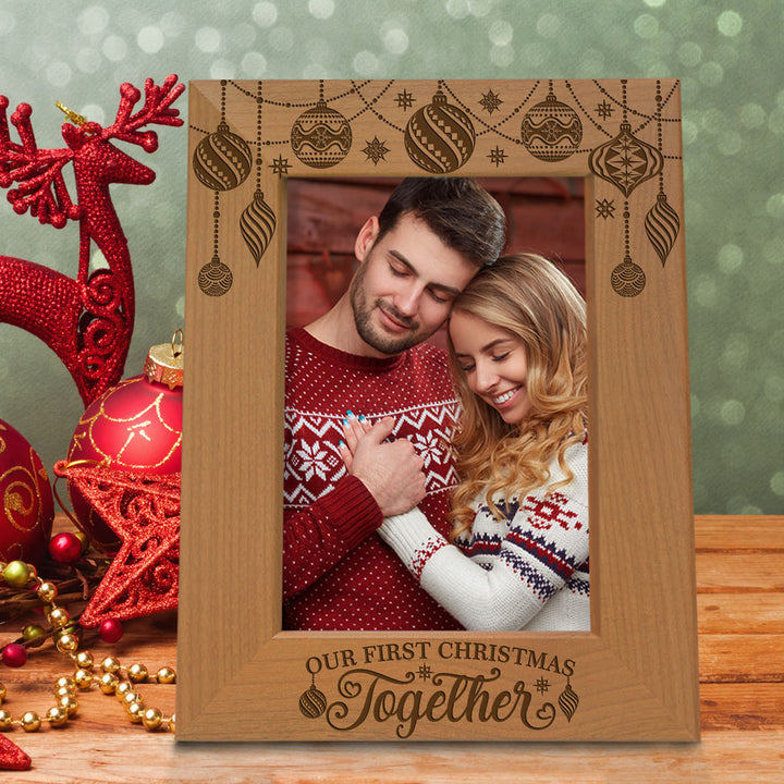 Our First Christmas Wood Frame