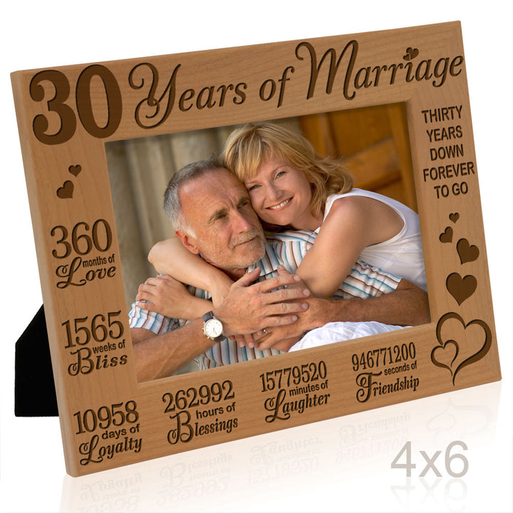 30th Anniversary Wood Frame