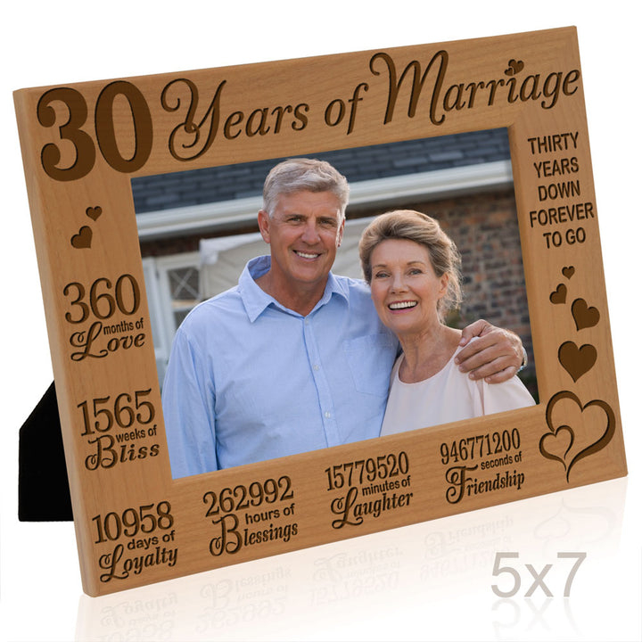 30th Anniversary Wood Frame