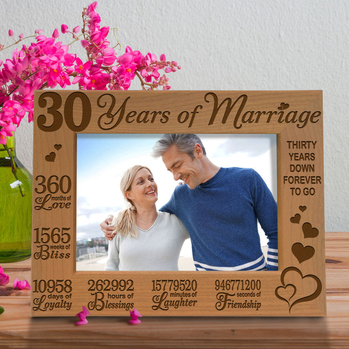 30th Anniversary Wood Frame