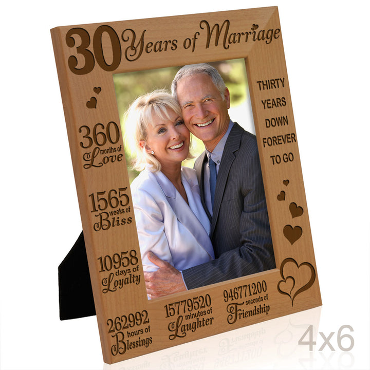 30th Anniversary Wood Frame