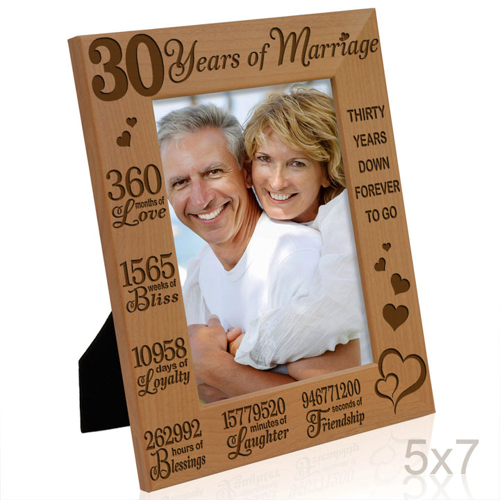 30th Anniversary Wood Frame