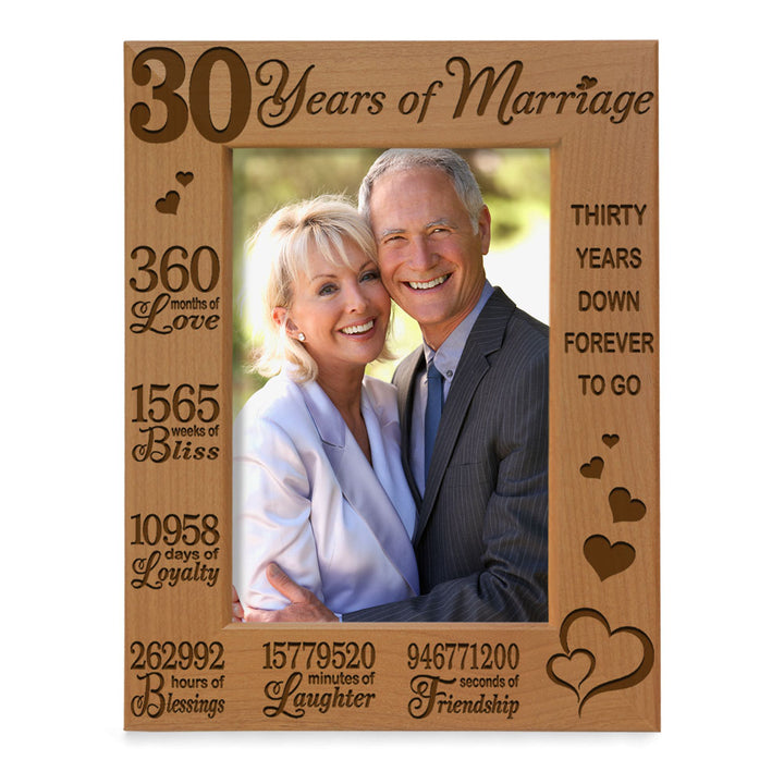 30th Anniversary Wood Frame