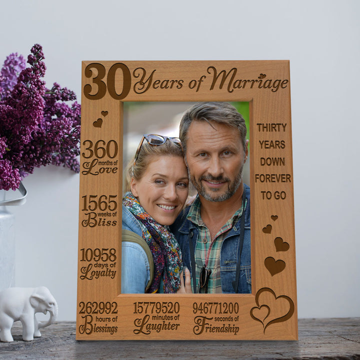 30th Anniversary Wood Frame