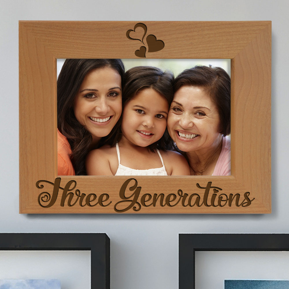 Three Generations One Family Wood Frame