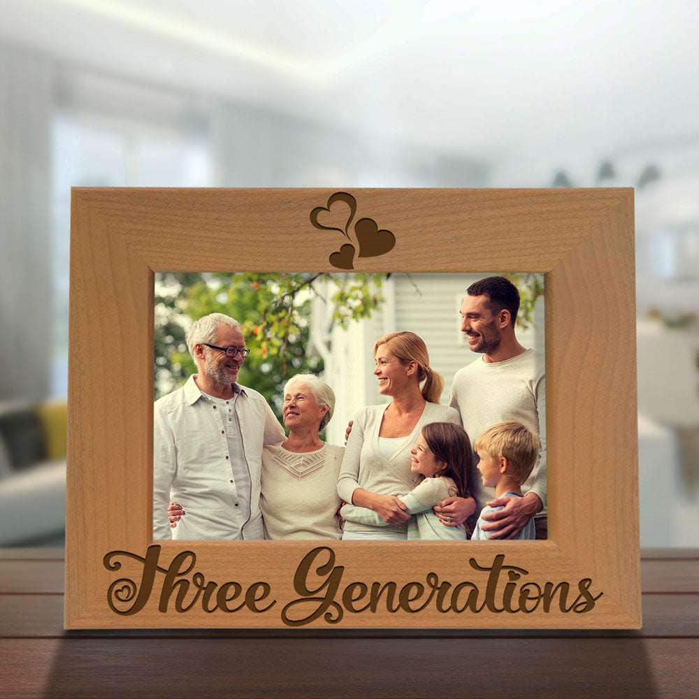 Three Generations One Family Wood Frame