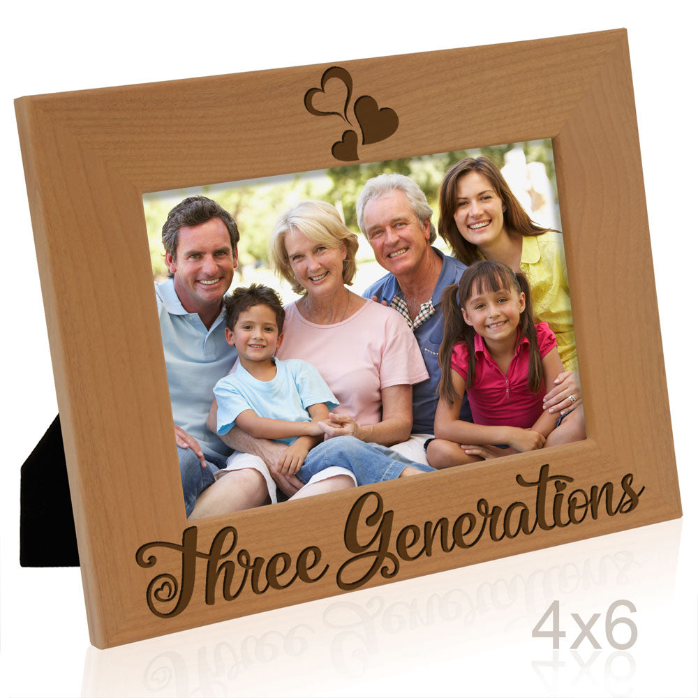 Three Generations One Family Wood Frame