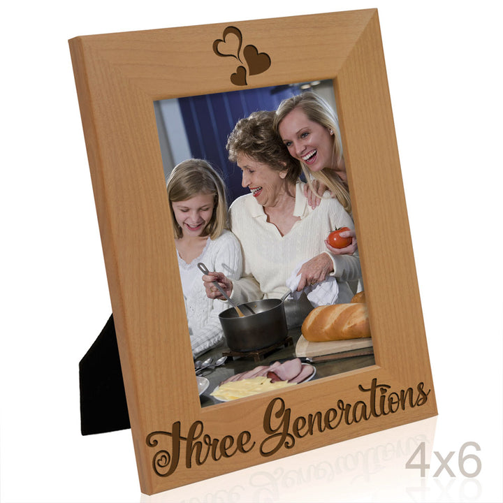 Three Generations One Family Wood Frame