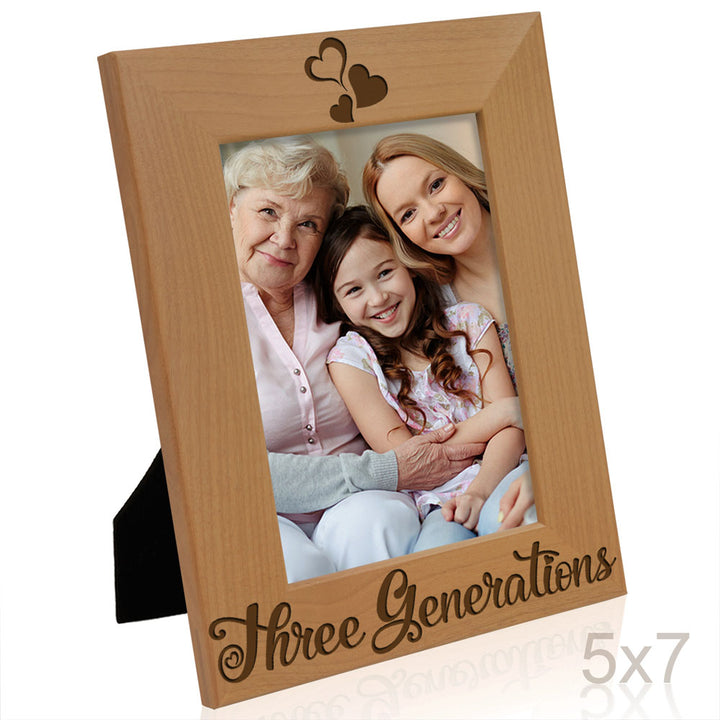 Three Generations One Family Wood Frame