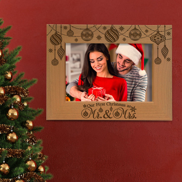 Our First Christmas Wood Frame