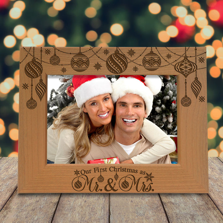 Our First Christmas Wood Frame