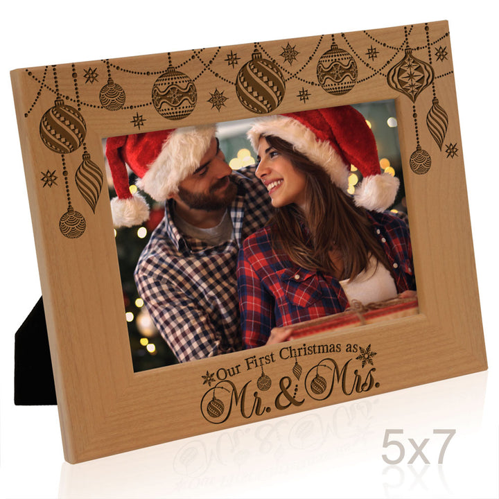 Our First Christmas Wood Frame