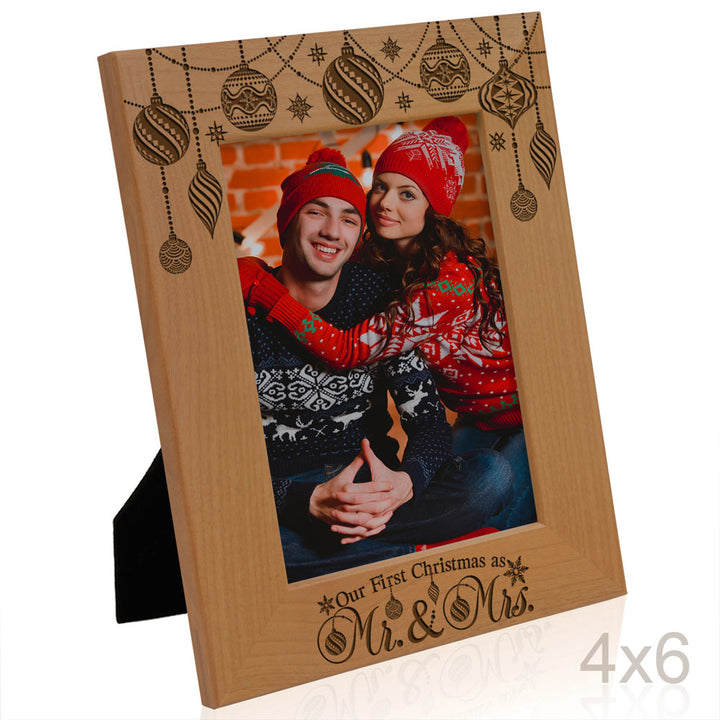Our First Christmas Wood Frame