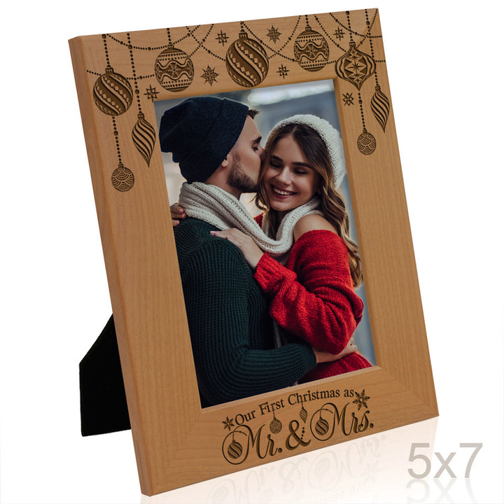 Our First Christmas Wood Frame