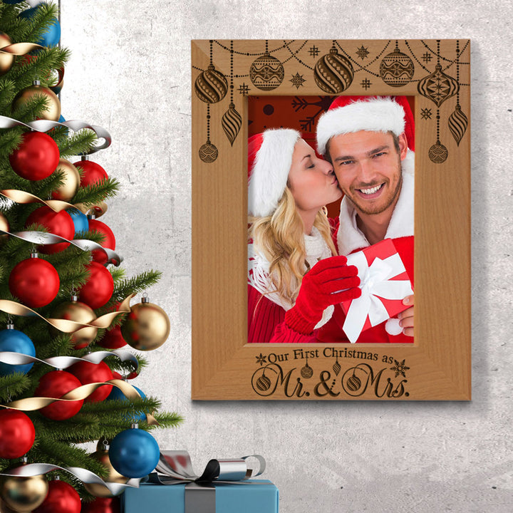 Our First Christmas Wood Frame