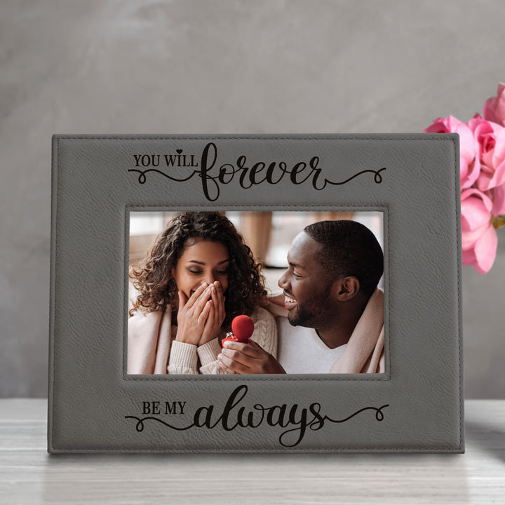 Forever My Always Leather Frame