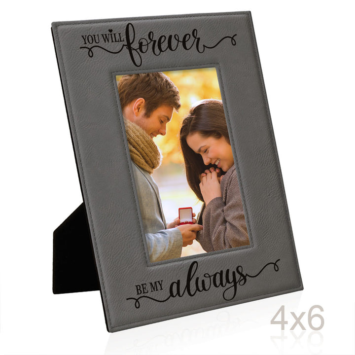 Forever My Always Leather Frame