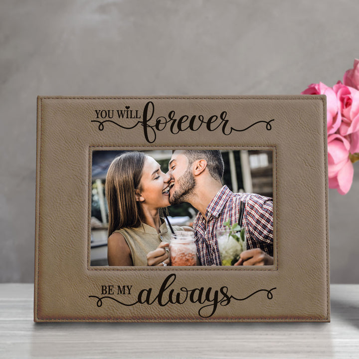 Forever My Always Leather Frame