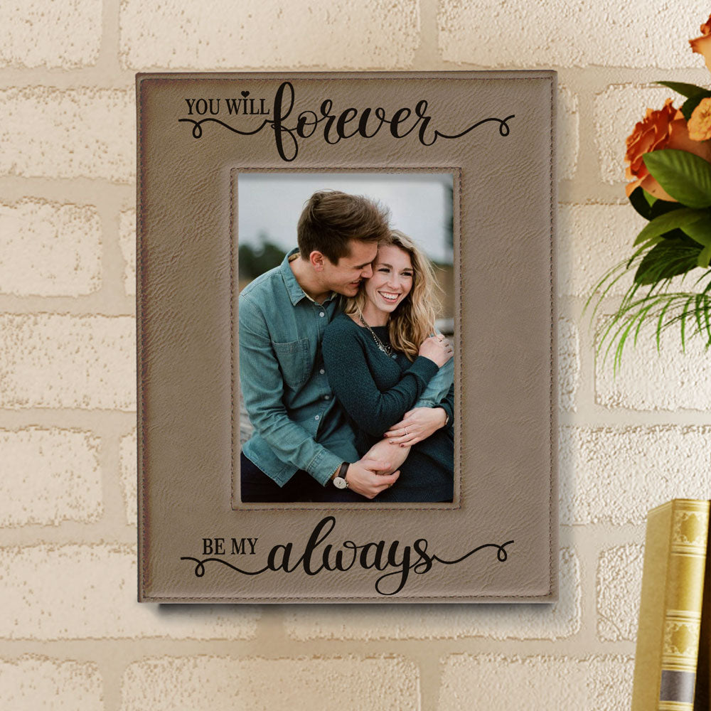 Forever My Always Leather Frame